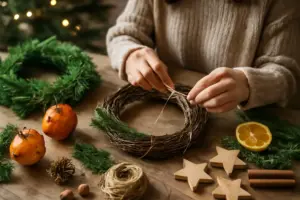 Decorazioni natalizie fai da te con materiali naturali: idee semplici che stupiscono gli ospiti