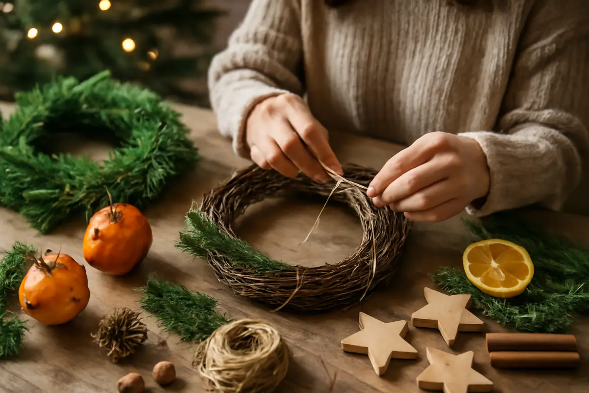 Decorazioni natalizie fai da te con materiali naturali: idee semplici che stupiscono gli ospiti