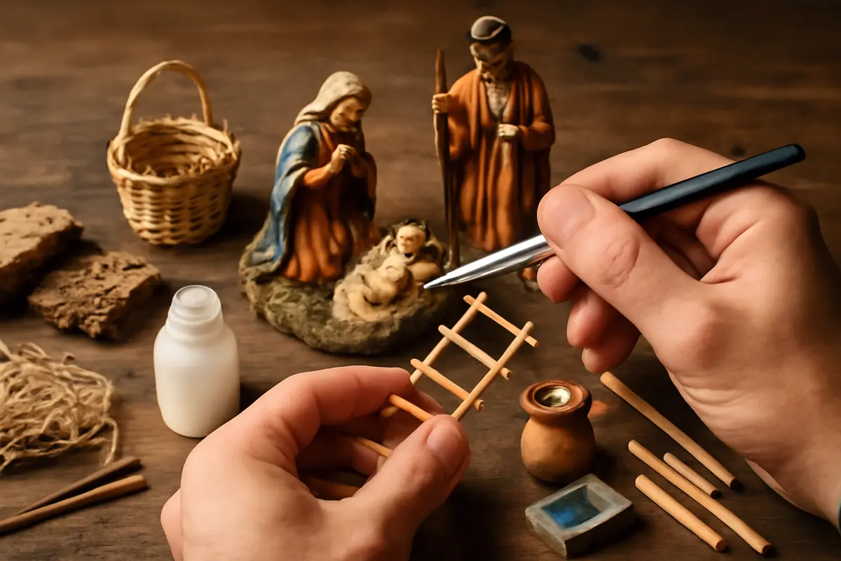 Come costruire piccoli accessori per il presepe? Tecniche facili che danno un tocco magico