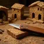 Attrezzi per il taglio del sughero nel presepe: la lama che non sfalda mai i dettagli