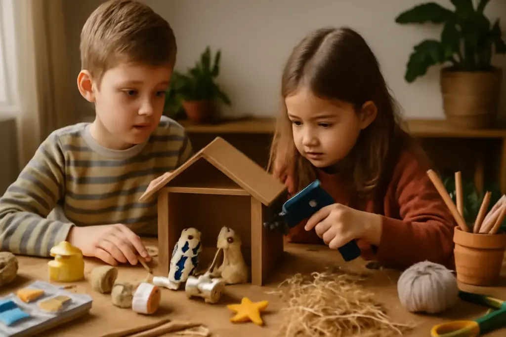Decorazioni fai da te per presepi con bambini: attività divertenti che stimolano la creatività