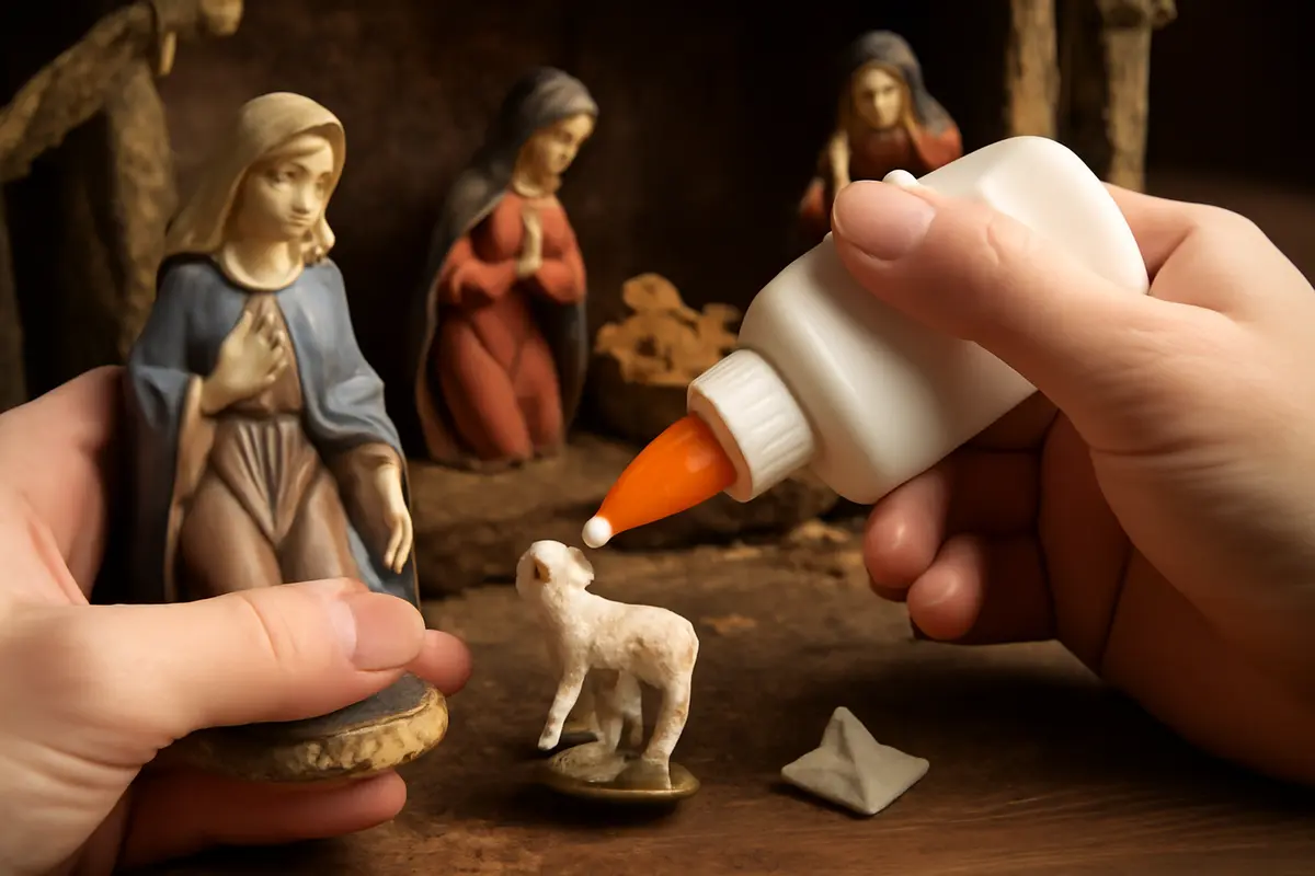 Come incollare elementi fragili nel presepe? Quello che nessuno dice sulla scelta della colla