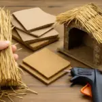 Quali materiali usare per realizzare tetti di paglia nel presepe? Il passo che evita cadute di pagliuzze
