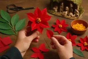 Realizzare stelle di Natale per decorazioni presepe: il dettaglio che rende unico il tuo angolo natalizio