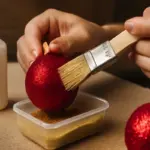 Come evitare che colla e glitter lascino tracce antiestetiche sulle decorazioni? Il metodo usato dagli artigiani