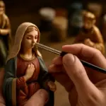 Come dipingere i visi delle statuine del presepe? Il pennello che garantisce precisione senza sbavature