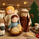 Decorazioni natalizie presepe con feltro e pannolenci: progetti veloci anche per chi è alle prime armi