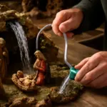 Realizzare una cascata d’acqua nel presepe: la soluzione pratica che valorizza la scena
