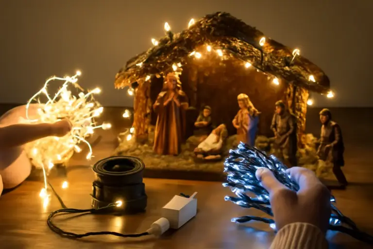 Presepi fai da te con decorazioni luminose: come scegliere le luci senza errori