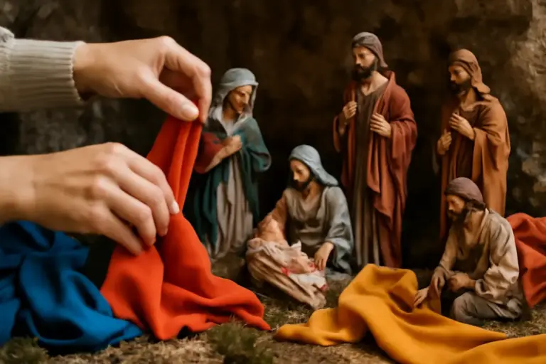 Decorare il presepe con tessuti: suggerimenti rapidi per dare movimento e colore alle scene