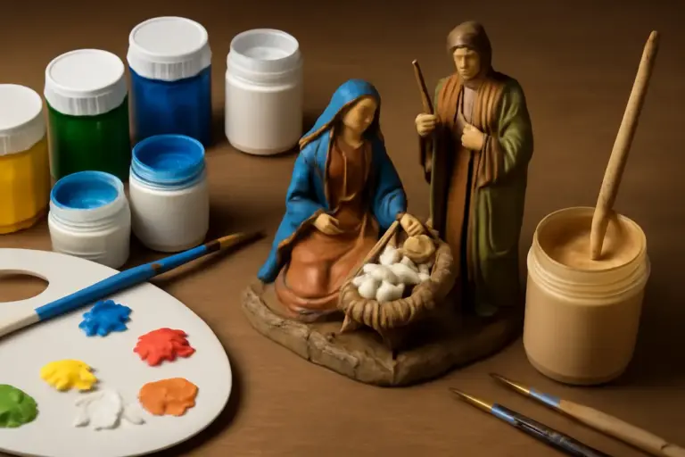 Colore acrilico o tempera per le decorazioni del presepe? Vantaggi e limiti che fanno la differenza
