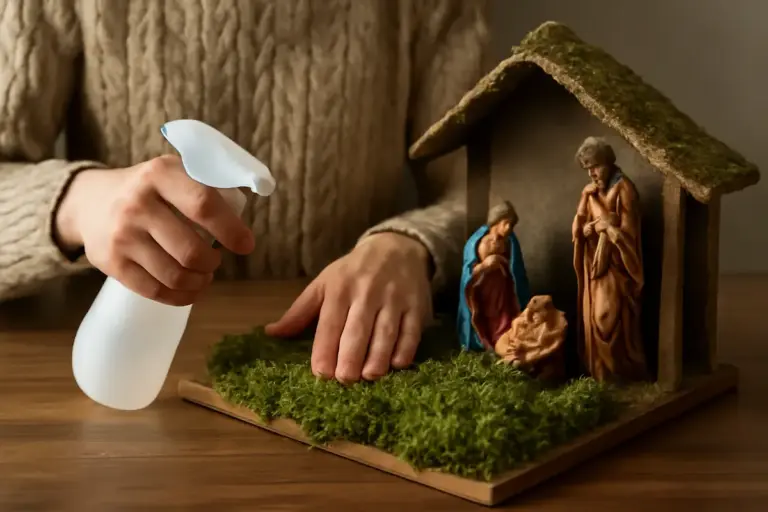 Effetto muschio fresco nel presepe: quale metodo fa durare il verde fino a fine Natale?