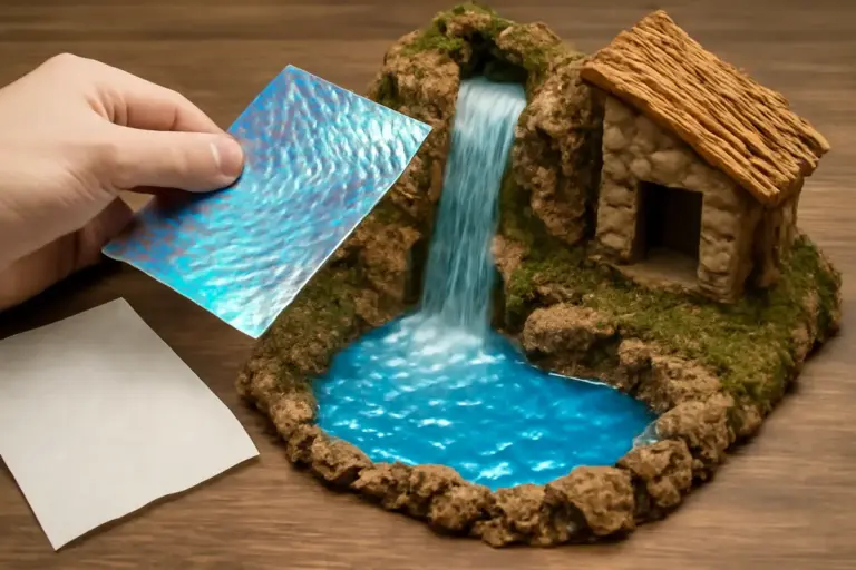 Che tipo di carta usare per creare cascate e laghetti nel presepe? Suggerimenti per effetti realistici