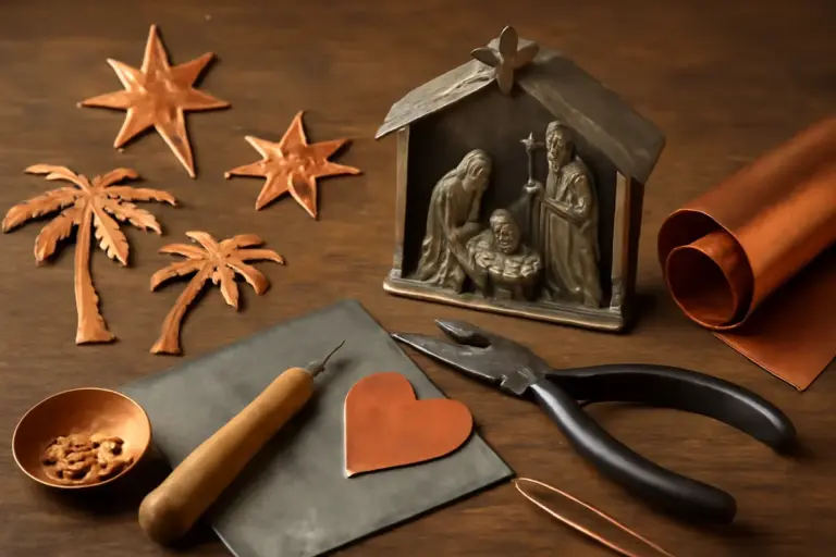Dettagli in rame e stagno per il presepe: idee rapide che esaltano le decorazioni fai da te
