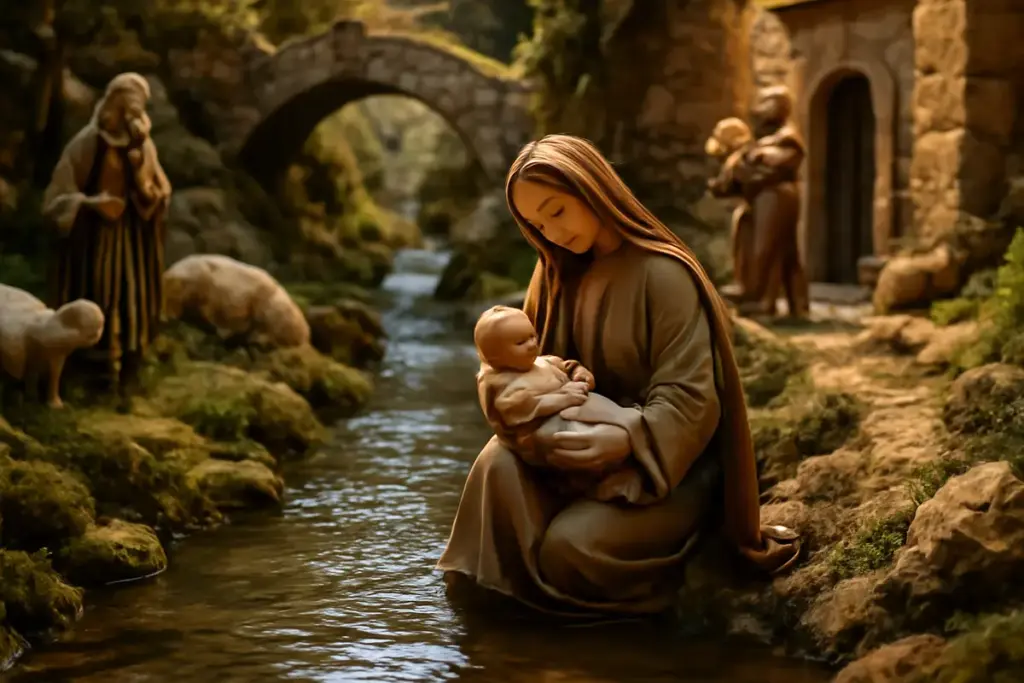 L’importanza del fiume nelle scenografie tradizionali del presepe: il significato nascosto nelle acque