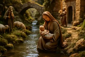 L’importanza del fiume nelle scenografie tradizionali del presepe: il significato nascosto nelle acque