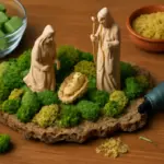 Idee creative per realizzare il muschio nel presepe: effetto naturale con materiali inaspettati