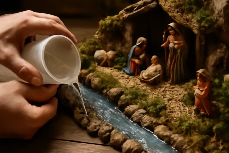 Come rendere realistico il fiume nel presepe? Svelato il materiale che evita perdite e macchie