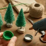 Alberi di Natale in miniatura per il presepe: come realizzarli facilmente con oggetti di riciclo